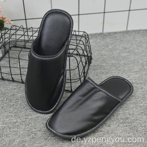 Home Slipper Indoor Comfort TPR Sohle Leder Slipper